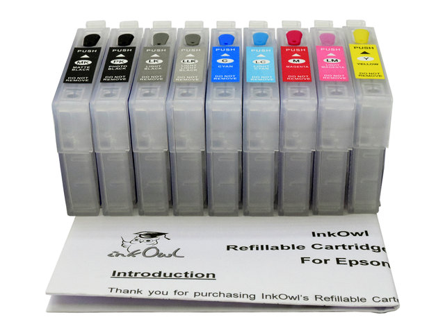 Easy to refill Cartridge Pack for EPSON T0961 T0969 InkOwl
